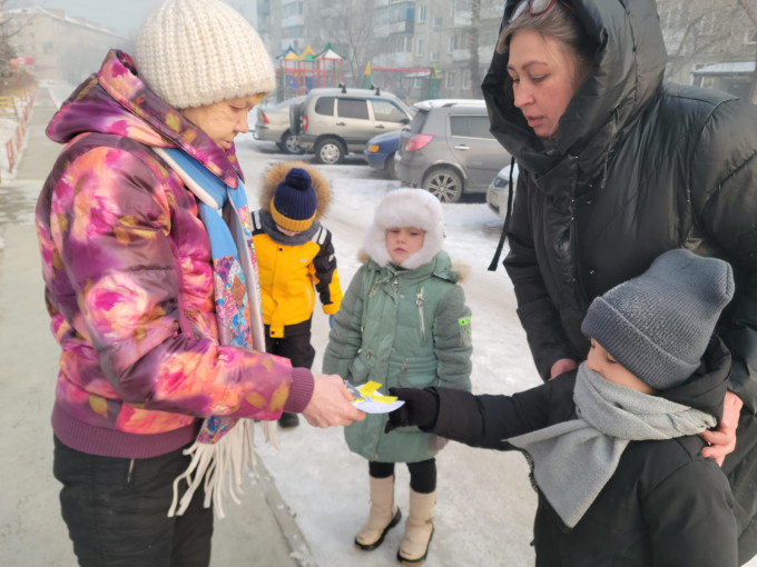 Акция "Блокадная ласточка" Акция "Блокадная ласточка".